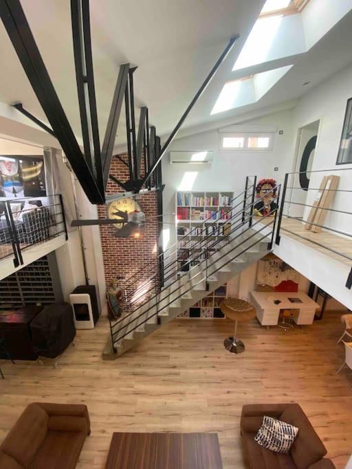 Rare ! Loft Atypique Centre-Ville Parking Jardin แร็งส์ ภายนอก รูปภาพ